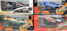 1:64th ACTION RACING COLLECTABLE RCCA Diecast FUNNY CAR MIXED LOT OF 4 (RTC2033)