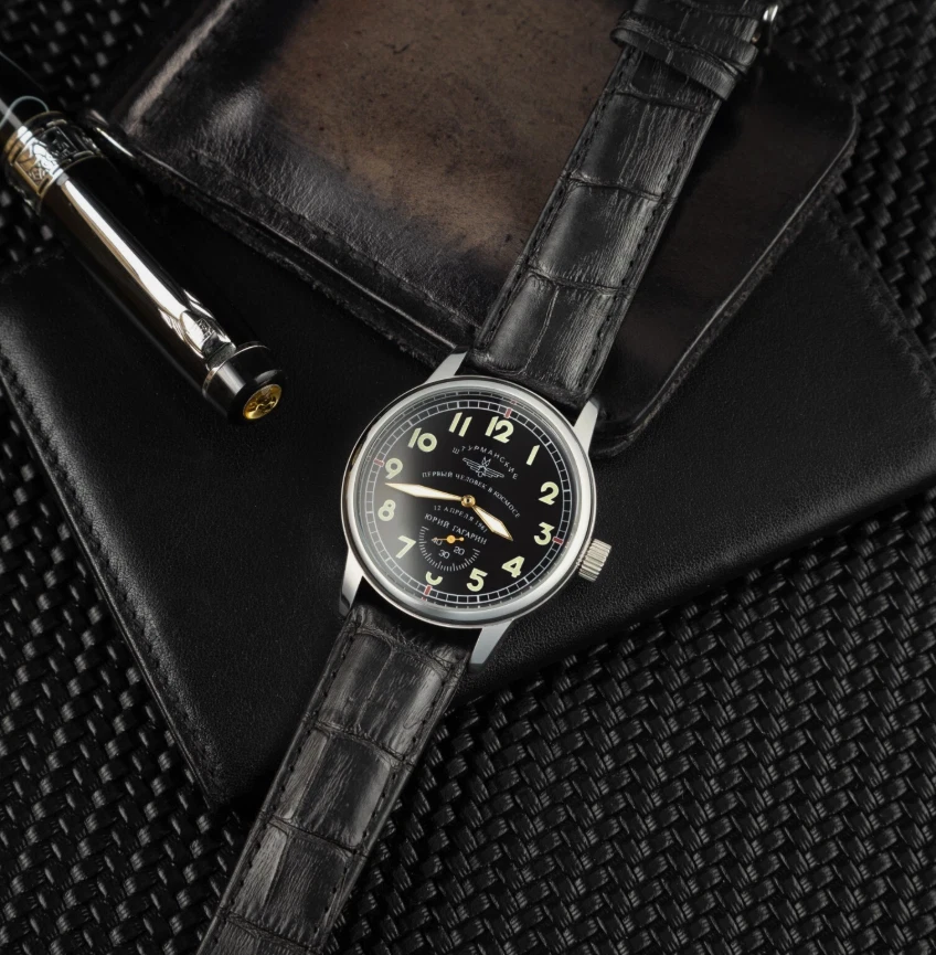 Relógio Vintage Raketa Mecânico Shturmanskie Yuri Gagarin Pulso Soviético Raro Masculino - Imagem 2 de 4