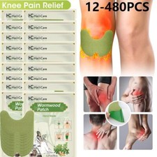 12 480 Knee Relief Patches Sticker Joint Pain Wormwood Ache Plaster Pad Health