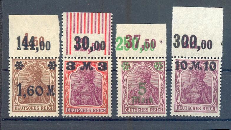 Dr-Infla 154/57I Por/Wor Upper Margin** Mnh Mint Never Hinged 26EUR (72995