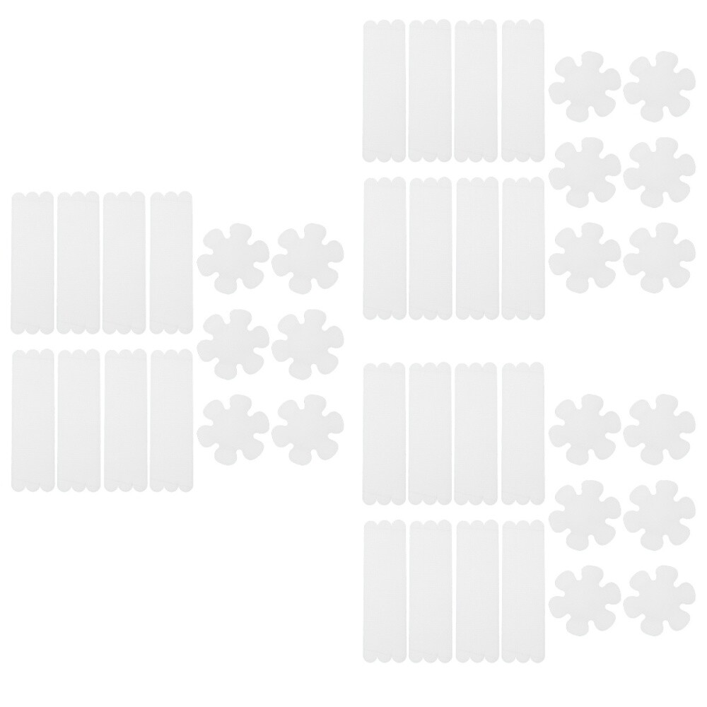 90 Pcs Antislip Strip Antislip Bath Stickers Bathtub Appliques Floor