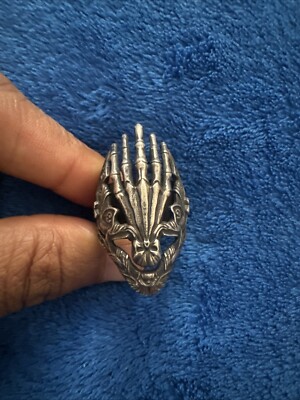 Sterling Silver Men's Ring, 21 Grams 20 MM Dia US Ring Size