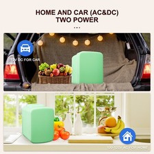 Portable Mini Fridge, 3.7L/6 Can, Cooler & Warmer, Freon-Free, for Home, Car