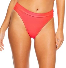 Luli Fama 277423 Cosita Buena High Leg Banded Waist Bottom-DS - M/Bombshell Red