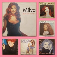 MILVA Lotto di 6 ×7" 45 Giri GERMANIA VANGELIS /Libertà di Ennio MORRICONE