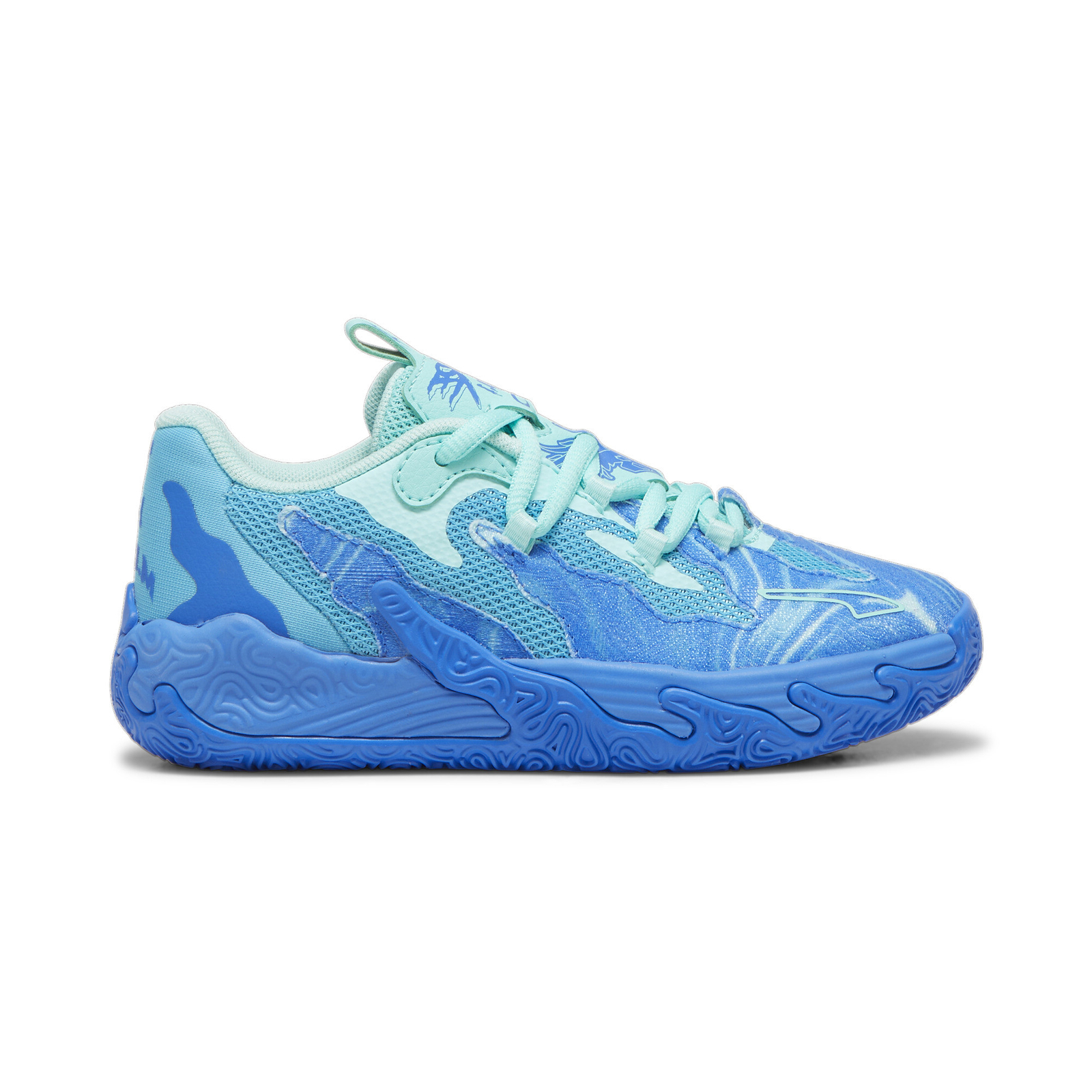 Puma Mb.03 Lo Team Basketball Для маленьких мальчиков Синие кроссовки Спортивная обувь 3107360