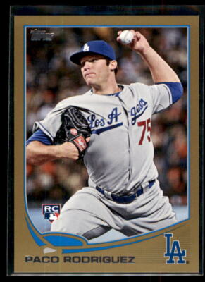 2013 Topps Gold Paco Rodriguez #99 Los Angeles Dodgers  SN2013