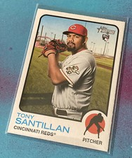 2022 Topps Heritage Tony Santillan RC Cincinnati Reds #214