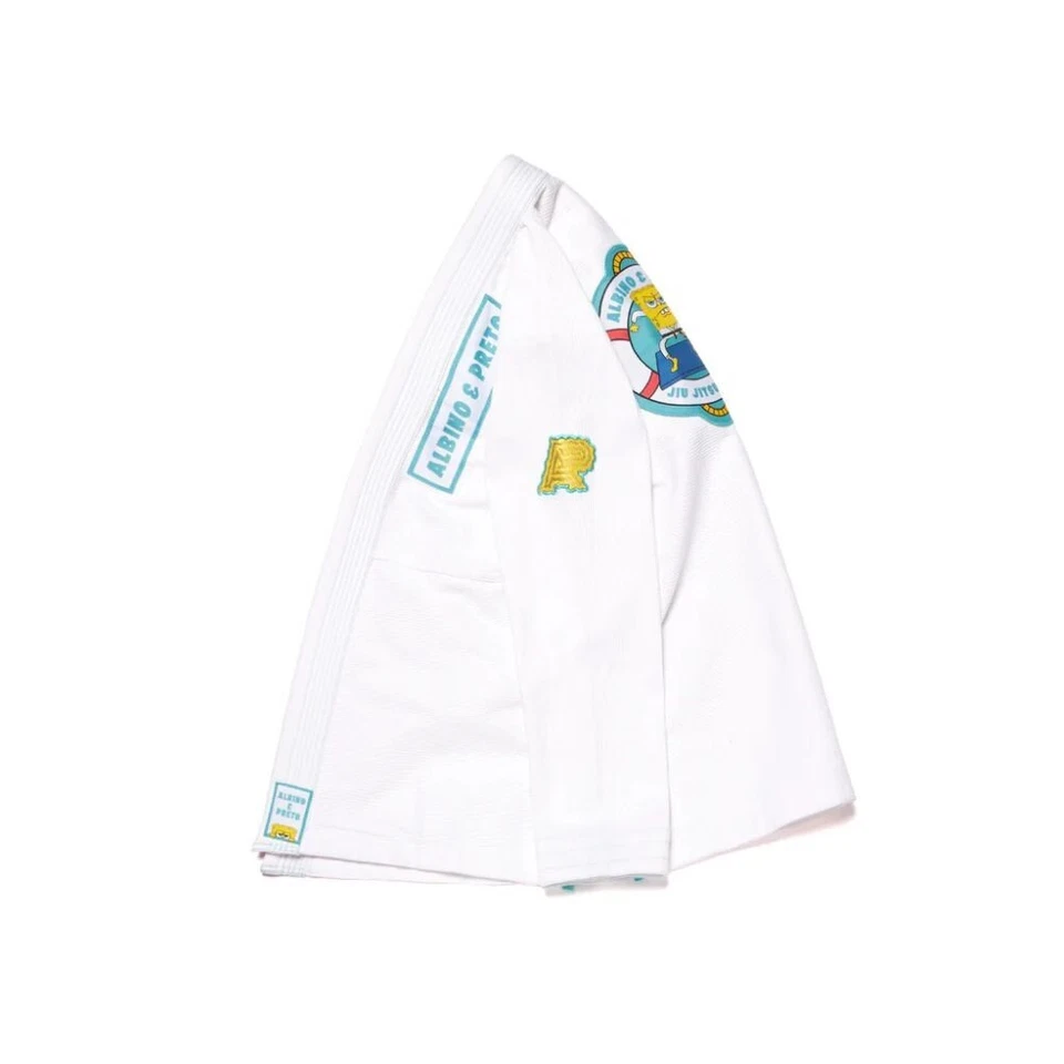 ALBINO & PRETO A&P B73 SPONGEBOB KIMONO GI Jiu-Jitsu Uniform With Bag 450 GSM - Image 3 of 4