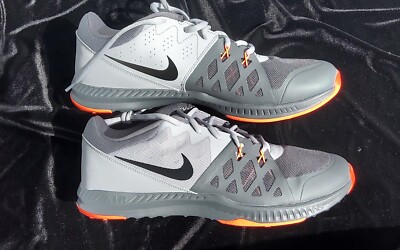 New NIKE AIR EPIC SPEED TR GRAY ORANGE   SIZE 12