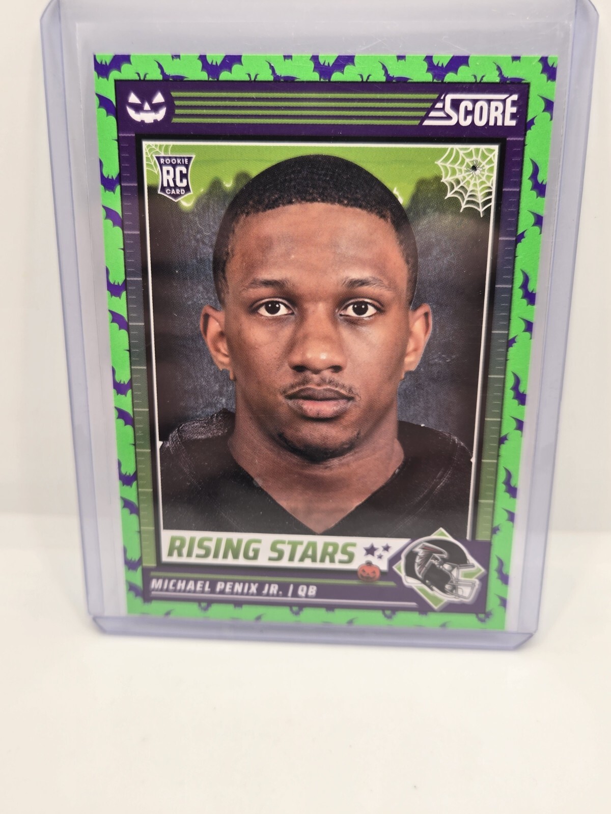 Michael Penix Jr. 2024 Score A Treat Football Green Bats #39 Halloween RC