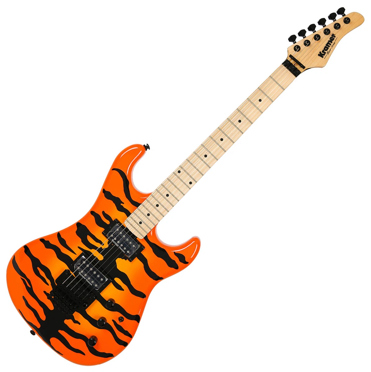 Kramer Pacer Vintage Tiger Skin Stripe Electric Guitar Floyd Rose FR HH Duncan