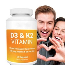 Dr. Berg Vitamin D3 K2 w/MCT Powder Includes 10,000 IU of Vitamin D3, 100 mcg