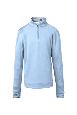KJUS Girls Keano Half Zip Midlayer - Farbe: Cloud Blue Melange