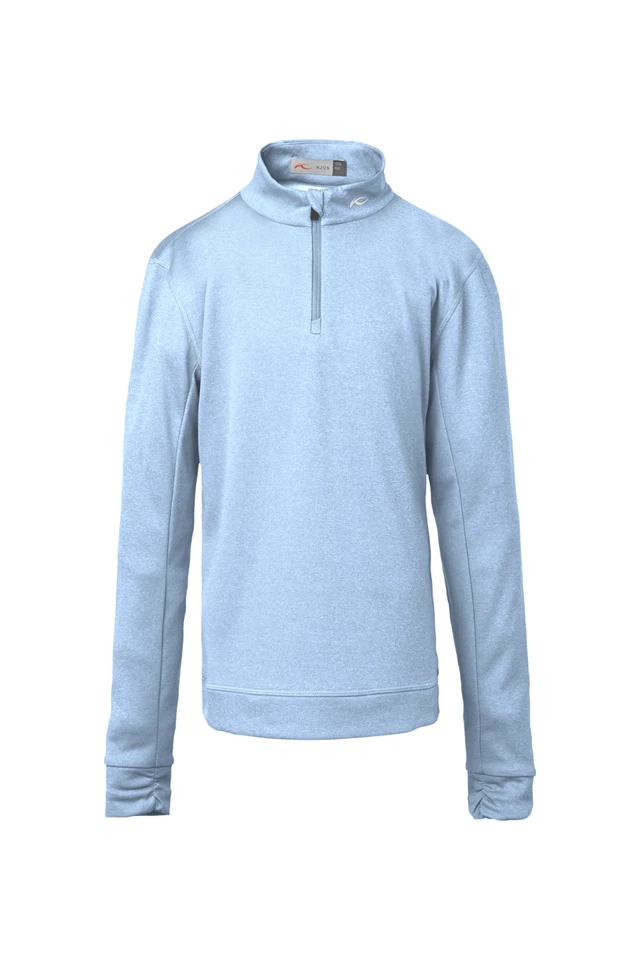 KJUS Girls Keano Half Zip Midlayer - Farbe: Cloud Blue Melange