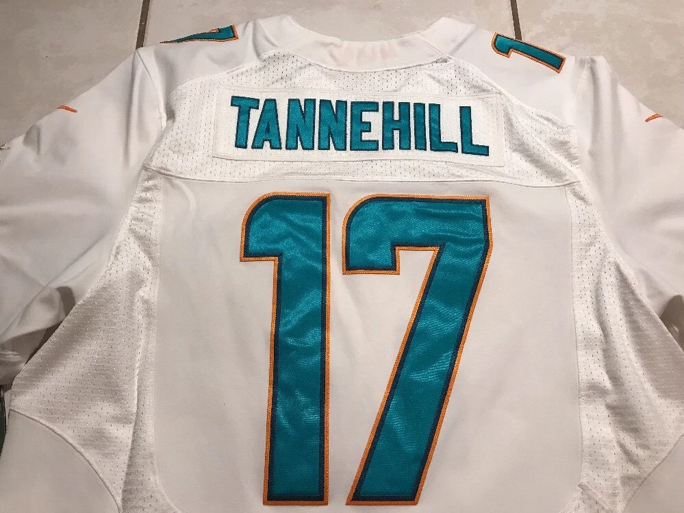 NWT NIKE ELITE Miami Dolphins Ryan Tannehill NFL Away Jersey Size 48 MSRP  $295