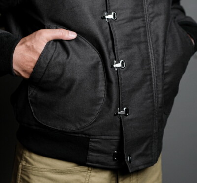 Mens Retro Deck Hook Jacket Military Cargo Work Outdoor Coat