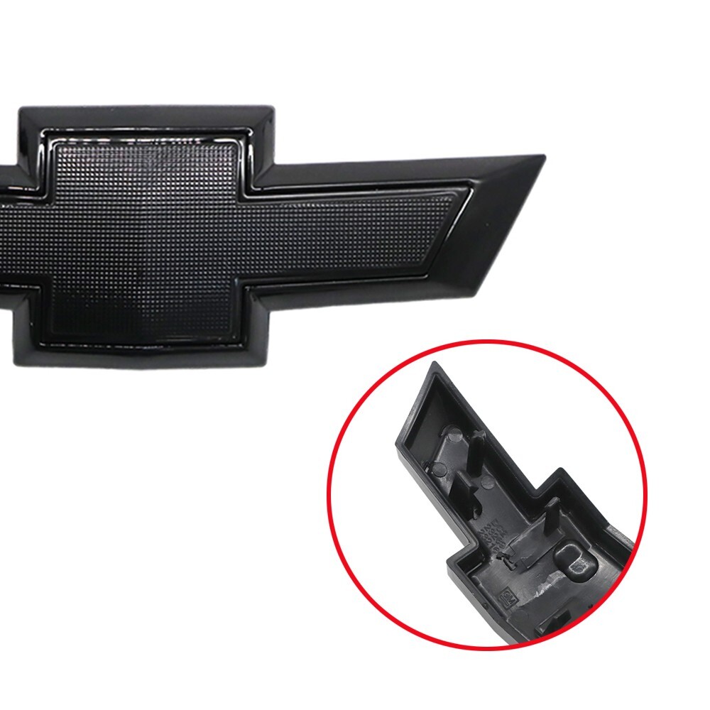 Front Grille Bowtie Emblems For Camaro Custom 2016-2024 BADGE CLIP-ON GLOSSBlack