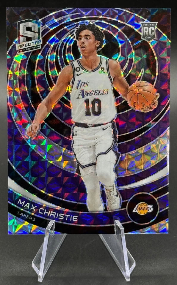 2022-23 Max Christie /99 Spectra Interstellar Rookie Prizm SP #184 Lakers & Mavs - Image 3 of 3