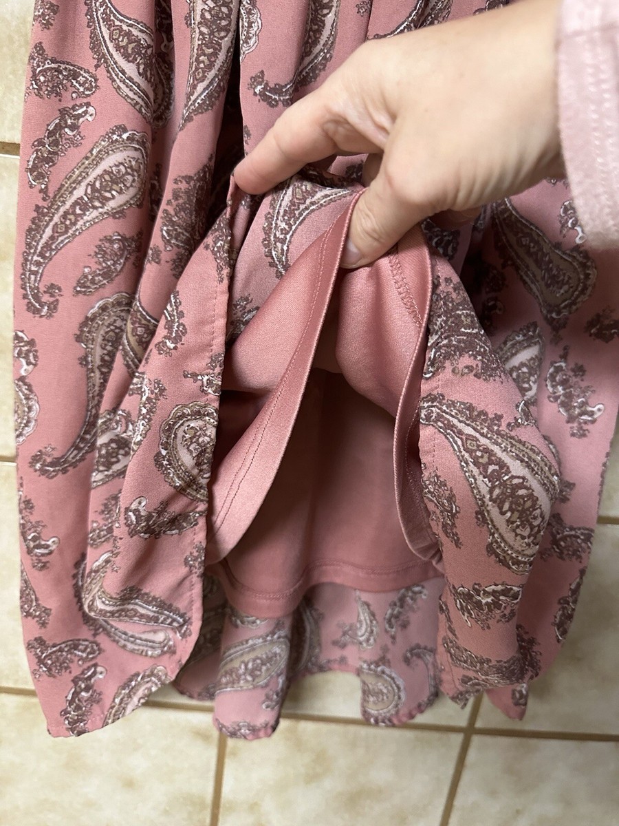 Wet Seal Women's Paisley Pink Dress, Retro90's Y2K Countrycore Western, Sz  S | eBay