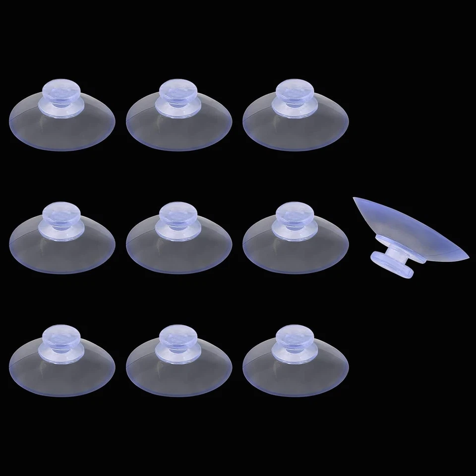 Pack de 10 ventosas de 20 mm para mesas de vidrio, ventosas de goma transparentes... Foto 3 de 4