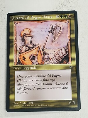 MTG Jerrard of the Closed Fist (Italian Legends/Gold/U) - BGM | eBay