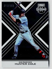 Hunter Cole 2016 Panini Elite Extra Edition #141 #/999 San Francisco Giants