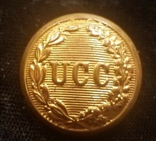 CIVIL WAR ERA 2 PIECE UTICA CITIZENS CORPS OF NEW YORK BUTTON ALBERTS# NY-90-A