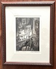 Alex Stavenitz Lithograph, Framed Print "Interior" WPA era, 1930's — photo 1