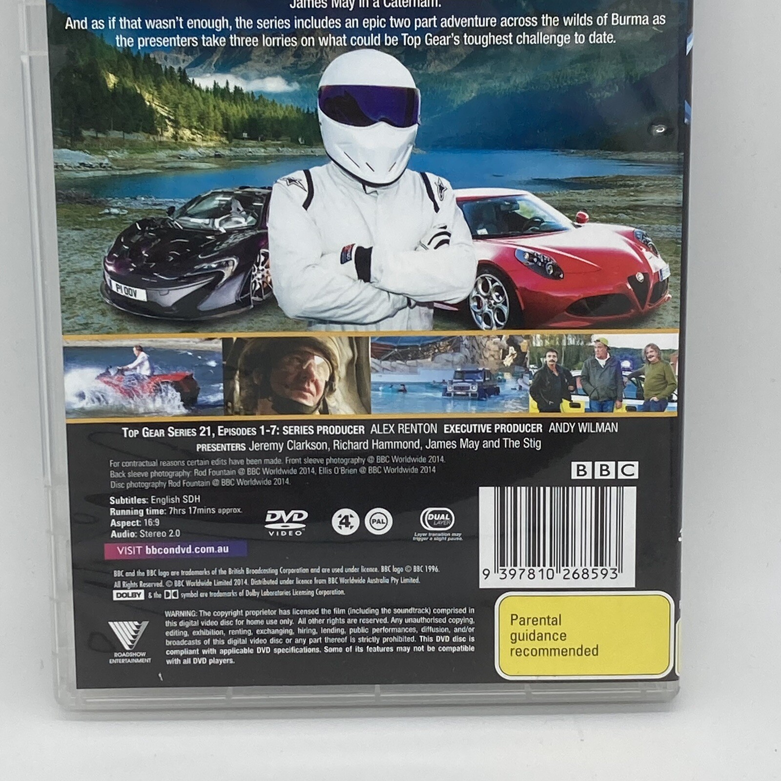 Top Gear Complete Season 21 DVD Region 4 PAL Series 21 Jeremy