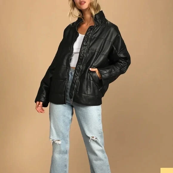 Black 2025 vegan jacket
