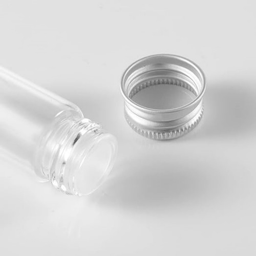 20pcs 10ML Glass Test Tube Bottle Screw Top Wedding Party Storage Glass Bottles - Picture 8 of 12