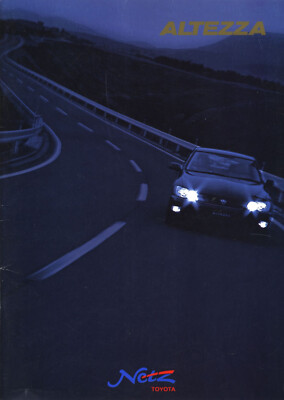 Catalog] TOYOTA ALTEZZA Japanese brochure 2002 SXE10 GXE10 RS200