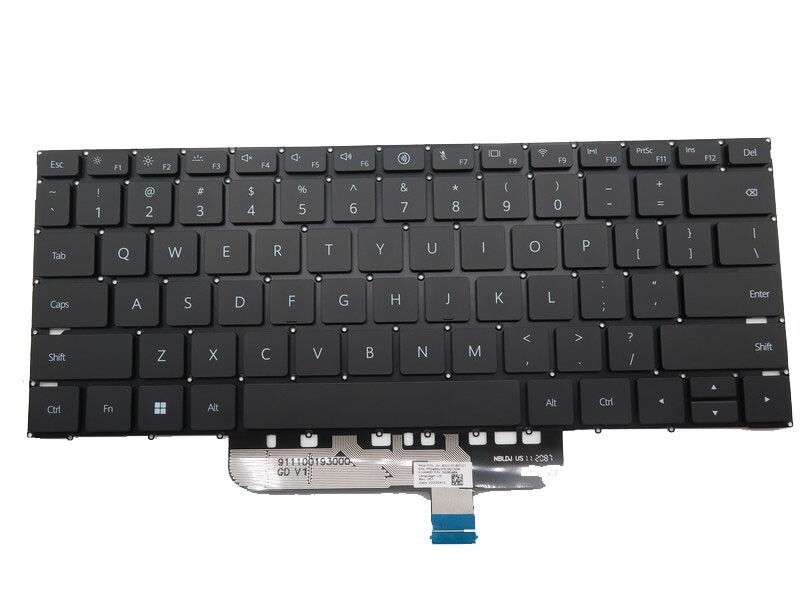 Laptop US Backlit Keyboard For HUAWEI MateBook 2H-BDJUSH80121