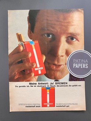 1964 Meine Antwort: Ja! BREMEN Brinkmann 60s Vintage Ad Retro Werbung Reklame