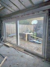 Lift & Slide Wide Upvc Patio Doors White Double Glazed Pvc Large 2 Panel 4M Lam