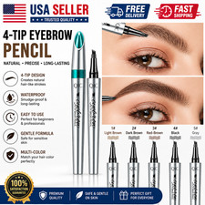 4 Tip Eyebrow Tattoo Pen Waterproof Microblading Brow Pencil 5 Colors