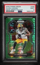2020 Panini Prizm Neon Green Pulsar Prizm Allen Lazard #208 PSA 9 MINT 00br