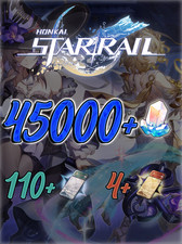 Honkai Star Rail Account NA 45000 Stellar Jade, 114 Passes 