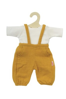Heless Tuinbroek met t-shirt okergeel (35-45cm)