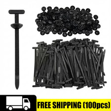 100 PCS Nylon Universal Cable Tie Buckle Heavy Duty Self-Locking Zip Ties Holder