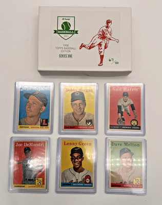 1958 Topps Baseball Series 1 Box w/ 6 Vintage Cards Lenny Green + More