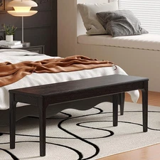 Dining Bench, Wood Bench Solid Oak Wooden Bench Indoor Dining Room Table Home...