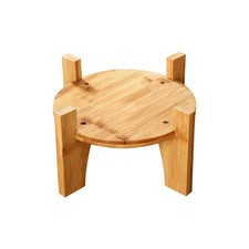 Image of Drink Dispenser Stand Round Base Wooden Supplies Beverage Dispenser Bracket