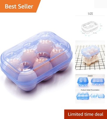 6 Grid Egg Storage Box Refrigerator Crisper Egg Protection Box Portable Egg C...