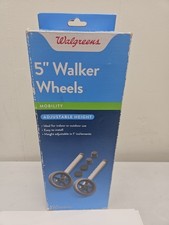 5" Walker Wheels Adjustable Height Mobility Walgreens A9 