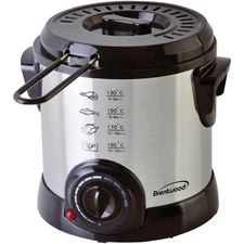 BRENTWOOD® 1-Liter Stainless Steel Electric Deep Fryer