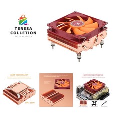 X47 Full Copper Low-Profile CPU Cooler - 92mm Fan, Quiet Operation, 47mm Height