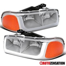 Fit 1999-2006 Gmc Sierra 1500 2500 Yukon Denali Led Tube Headlights Leftright Fit 1999-2006 Gmc Sierra 1500 2500 Yukon Denali Led Tube Headlights Leftright