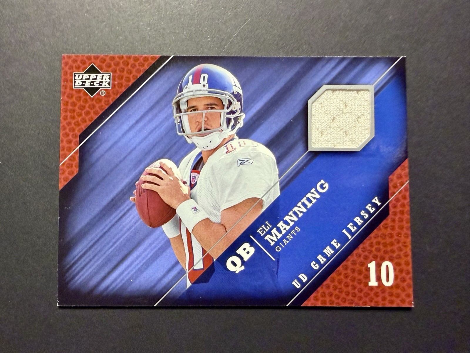 Eli Manning 2005 Upper Deck Game Used Jersey #GJ-EM New York Giants Relic GU